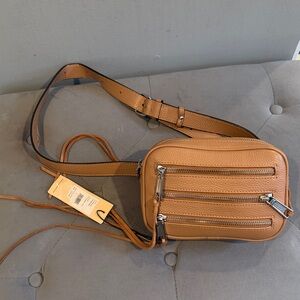NWT Rebecca Minkoff Tan Leather Crossbody Bag